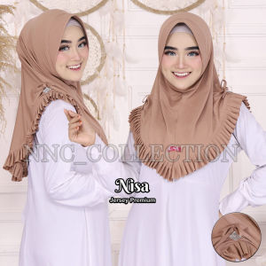 BISA COD-BEST SELLER KERUDUNG INSTAN JERSEY AMBERLY NISSA MODEL BERGO JILBAB INSTAN JERSEY PREMIUM TERMURAH & TERLARIS NNC COLLECTION