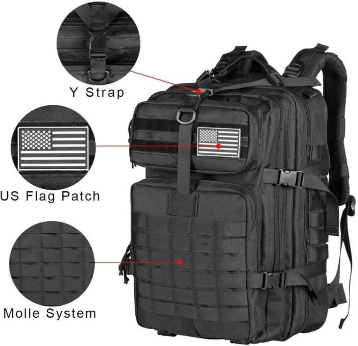 Camel%20Tactical%20Men's%20Backpack%20Travel%20Bag%20Outdoor%20Survival%203P%20Assault%20Bag%20EDC%20Molle%20Hiking%20Bag%20Hunting%20Bag%2030L%2045L%20-%20Image%203