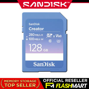 Sandisk Creator 4K 6K SD Card V60 U3 UHS-II Read Speed 280MB/s 128GB 256GB 512GB 1TB DXEPC FlashMartSG