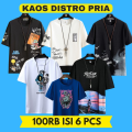 Baju PAKET HEMAT ISI 6 Kaos 100Rb KAOS DEWASA BISA UNTUK PRIA DAN WANITA 6pcs 100K Kaos Motif Distro Pria & Wanita Baju Dewasa Motif Jepang Polos Pakaian 100K 6 Kaos Santai Pakaian Murah Random Paket Usaha Baju Sehari Hari Kaos Cowo Cewek Promo Murah. 