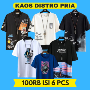 Baju PAKET HEMAT ISI 6 Kaos 100Rb KAOS DEWASA BISA UNTUK PRIA DAN WANITA 6pcs 100K Kaos Motif Distro Pria & Wanita Baju Dewasa Motif Jepang Polos Pakaian 100K 6 Kaos Santai Pakaian Murah Random Paket Usaha Baju Sehari Hari Kaos Cowo Cewek Promo Murah