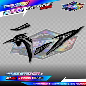 STRIPING VARIASI HONDA BLADE 125 / STICKER LIST MOTOR BLADE 125