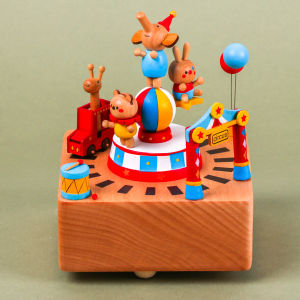 Hộp nhạc gỗ handicraft size lớn hộp Dalat Retro