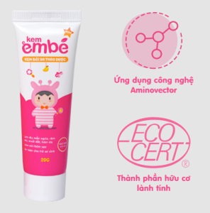 Kem Em Bé Plus tuýp 20g/5g - Giảm ngứa hăm da Mụn nhọt rôm sảy côn trùng đốt giúp tái tạo làn da làm mờ thâm sẹo