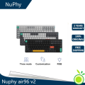 NuPhy Air96 V2 Bluetooth Wireless Keyboard Compatible With iPad Windows and Mac OS Systems Hot Swap RGB Backlit Gaming Mechanica. 