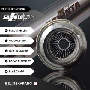 Savinta Resonator Strimin Gaswol Bahan Stainles Plat Mobil Manual Matic