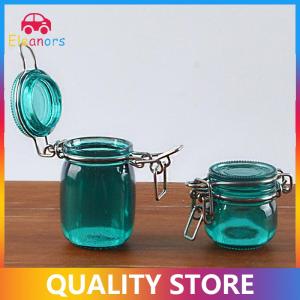 [Eleanor] 2pcs set Dollhouse Mini Miniature Transparent Storage Jar Sealed Tank Model Storage Tank Tiny Vial Wishing Bottle Kitchen Home Decor Toy