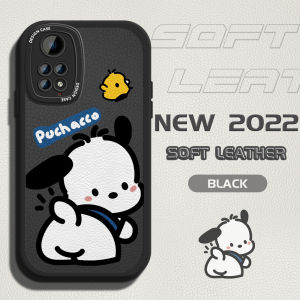 เคสสำหรับ Xiaomi Redmi Note 11 Note 11 5GNote 11 Pro Plus 5G เคสโทรศัพท์สำหรับเด็กผู้หญิง Slim Slim Skin Feeling Cartoon Pochacco Leather Back PU Leather Cover