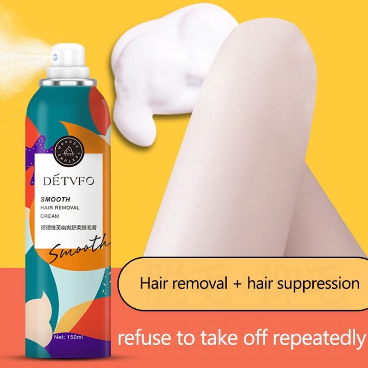 DETVFO Hair Remover Spray 150ml Painless Armpit Private Parts Hair