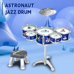 Kids Drum Set 8 PCS Drum Set for Toddlers 1-3 Kids Jazz Drums Ages 5-7 Musical Instruments Toys for Beginner Boys Girls Gifts