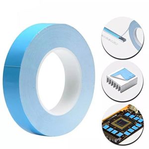 SIDSI 1ม้วนค่ะ แผ่ แถบไฟ ด้านคู่ โมดูล แถบ LED ฮีทซิงค์ เทปถ่ายโอนความร้อนสีน้ำเงิน เทปโอน เทปกาวนำไฟฟ้าความร้อน เทปกาวสำหรับชิป