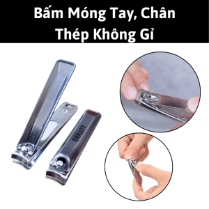 Bấm Móng Tay Chân Thép Không Gỉ Lưỡi Cong.