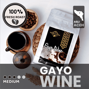 Gayo Wine Arabika Aceh Original Kopi Fermentasi Premium Medium Roast Fruity & Manis 200G