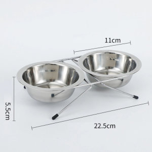 NEW Little Bear Elevated Cat Bowl Dog Bowl Stainless Food Bowl Water Bowl Dog Bowl with Stand