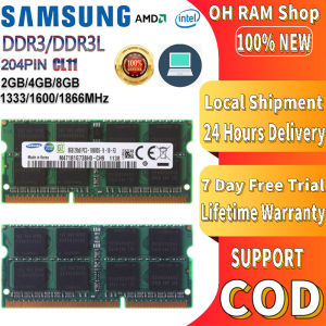 【Local delivery】Samsung DDR3 DDR3L 2GB 4GB 8GB Notebook Memory RAM SODIMM 1600MHz 204Pin 1.35V 1.5V RAM