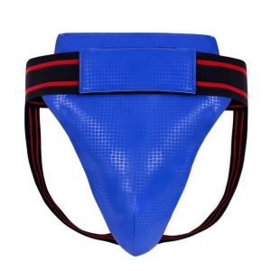 COOLSOOL Adjustable Taekwondo Groin Guard Shockproof Breathable Martial Arts Protector Training-Grade Stretchy Boxing Groin Pad Adults Children