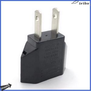 【jianzhanqinl】 EU Euro Europe to US USA Power Jack Wall Plug Converter Travel Adapter Adaptor