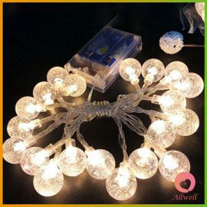 AW LED ไฟกระพริบ ใช้พลังงานแสงอาทิตย์ ไฟสวนสนามหญ้า ตกแต่งต้นคริสต์มาส LED solar Lantern