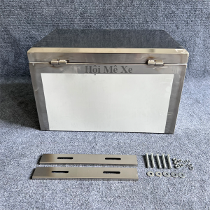 Thùng sau xe máy xe motor mẫu thép không rỉ