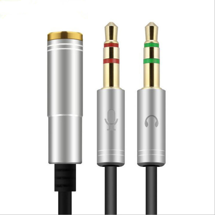 TKK Headphone Earphone Audio Cable Microphone Y Splitter