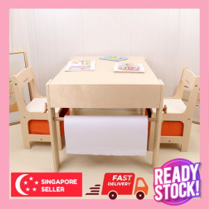 Tutusbaby Drawing Table Chair with Whiteboard and Storage