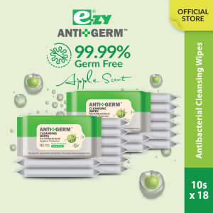 EzyWipes Antigerm Antibacterial Wipes (10s x 18 Packs)