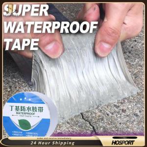 【HOSPORT】Aluminum Foil Butyl Tape Waterproof Sealant Tape High Temperature Resistant Aluminum Foil Tape for Boat and Pipe Sealing
