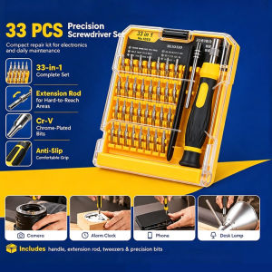 33Pcs Portable Screw Driver Set Magnetic Precision Screwdriver Set Tools
