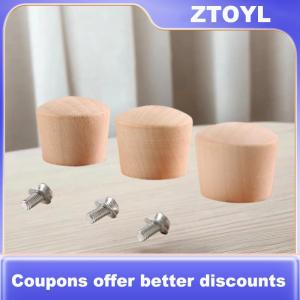 【ZTOYL】 Nồi Nắp xử lý phổ nồi nắp giữ xử lý gỗ có thể thay thế Knob cap đồ nấu nướng Handgrip bộ phận nhà bếp accessorie