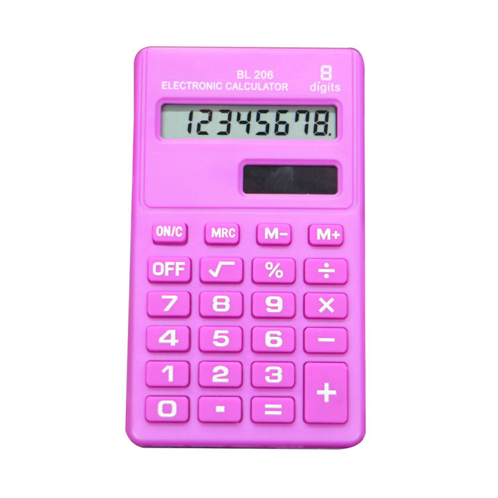 Candy Color 8 Digits Pocket Mini Electronic Calculator Students Office ...