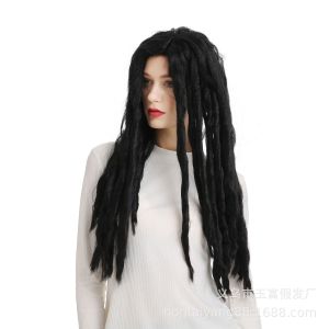 Foreign trade African reggae dreadlocks Hand-twisted braid Cosplay Party ball wig headgear