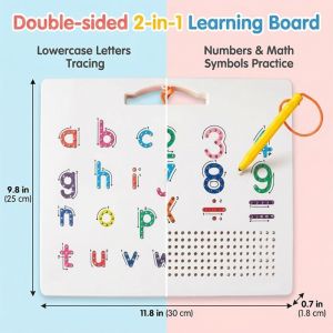 BETTERFORM Double-Sided ic Steel Ball Drawing Board ic Plastic ic Learning Board Alphabet Learning Board Early Learning