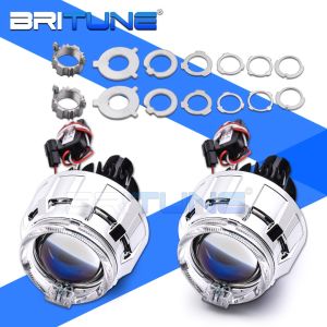 1.8/2.0 H4 H7 H1 9005 9006 Bi-led Lens Tuning Motorcycle Universal LED Projector Angel Eyes Lights Headlight Lens Car Accessories
