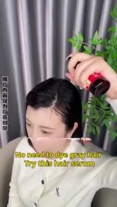 【Ship in 24H】Fast delivery【No more gray hair】 White to black saffron essence spray/ 【白发不再长】白转黑藏红花精华喷雾 No-rinse herbal plant extract black hair spray/ Polygonum multiflorum essence spray/ Long-lasting color black hair spray