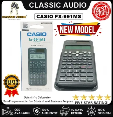 CASIO FX-991MS Scientific Calculator Non-Programmable for Students and Business Purpose |High Performance |Classic Audio (Original)