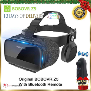 Local Seller+Cod BOBOVR Upgraded Virtual Reality Headset VR Box with Remote Controller for 3D Movies and VR Games - More Lighter VR Headset with Built - in Stereo Headphone Fit for IOS Android Smartphones