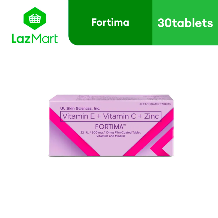 Fortima (Vitamin E + VItamin C + Zinc) Box of 30 Tablets | Lazada PH