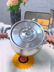 Stainless Steel Oil Filter Tank With Lid Spoon Large Capacity Kitchen Leakproof Storage Bekas Minyak