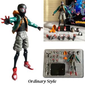 Anime Dolls Parallel Universe Miles Morales Spider-Man Joint Movable Ornaments Boxed Figures