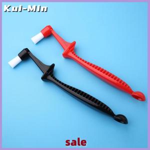 Kui-Min 1PC Coffee Brush Espresso Coffee Machine Cleaning Brush Long Handle Integrated Two-In-One With Spoon Cleaning Nylon Brush