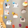 30 Sheet/Pad Cute Animal Cats Sticky Note Paper Reusable Self-ashesive Memo Pad Reminder on Fridges Door Computer Whiteboard for School Students Stationery. 