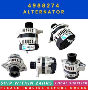 ALTERNATOR 5293586 4988274 3972730 19020204 K41DE09A (12V 95A) [LOCAL STOCK. READY TO SHIP WITHIN 24HRS.] FOR CUMMINS 4BT3.9 6BT5.9 QSB4.5 4B3.3TAAE QSB3.3