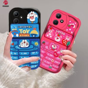 (Lokal Ready) PENGER Casing hp Infinix Hot 30i Note 12 G96 Hot 12 Play 11 Play 9 Play 10 Play Smart 5 Smart 6 Smart 7 Hot 20S Kreatif Lucu Manyo Doraemon Tombol Telepon Lotso Soft Case