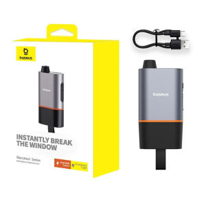 Búa an toàn khẩn cấp cho ô tô Baseus 3 trong 1 cắt dây an toàn hình U phá cửa sổ thoát hiểm với đèn khẩn cấp phụ kiện ô tô