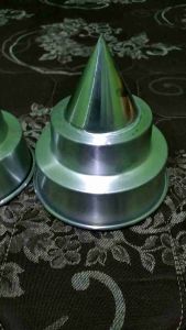 Loyang Tumpeng 2 Susun | Cetakan Tumpeng Susun 2 Ukuran 12cm, 13cm & 15cm