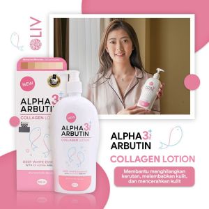 LOTION ALPHA ARBUTIN 3X PLUS COLLAGEN | Handbody Whitening Pemutih Badan