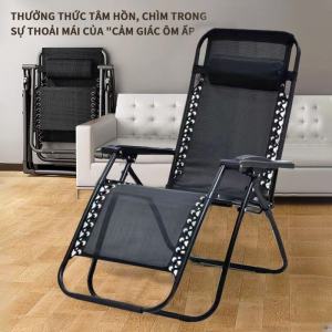 Ghế thư giãn gấp gọn chịu tại 300kg khung hợp kim siêu dày Ghế xếp thư giãn gấp gọn thành giường ngủ trưa văn phòng+