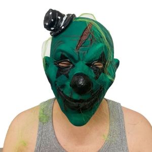 SI958 Latex Halloween Full Face Halloween Dress Up Joker Adult Headgear Full Head Halloween Clown Face Halloween Decor