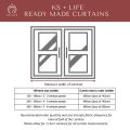 KS.LIFE Sunshine Day and Night Premium Double Layer Readymade Curtain Full Length Curtains. 