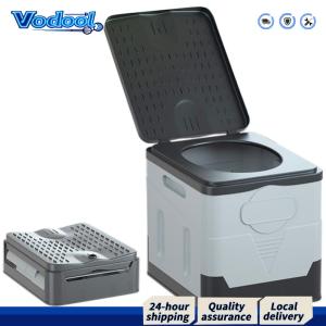 โถนั่งชักโครกพกพาสำหรับการตั้งแคมป์และเดินป่า - โถนั่งชักโครกพับได้สำหรับการเดินทางและชายหาด